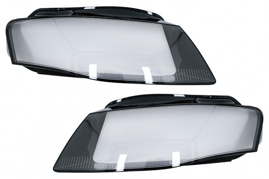 Headlights Lens Glasses Clear for Audi A4 B8 8K Sedan & Avant (2008–2011)