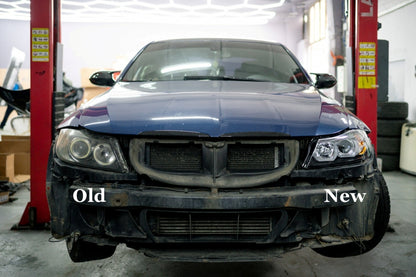 Headlights U-LED 3D Halogen Black for BMW 3 Series E90 E91 LHD (2005–2008)