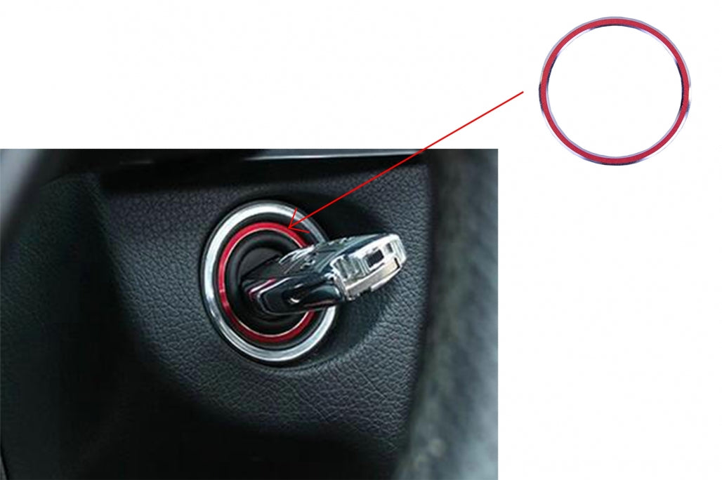 Ignition Ring Frame Red for Mercedes A-Class W176 B-Class W246 CLA C117 GLA X156
