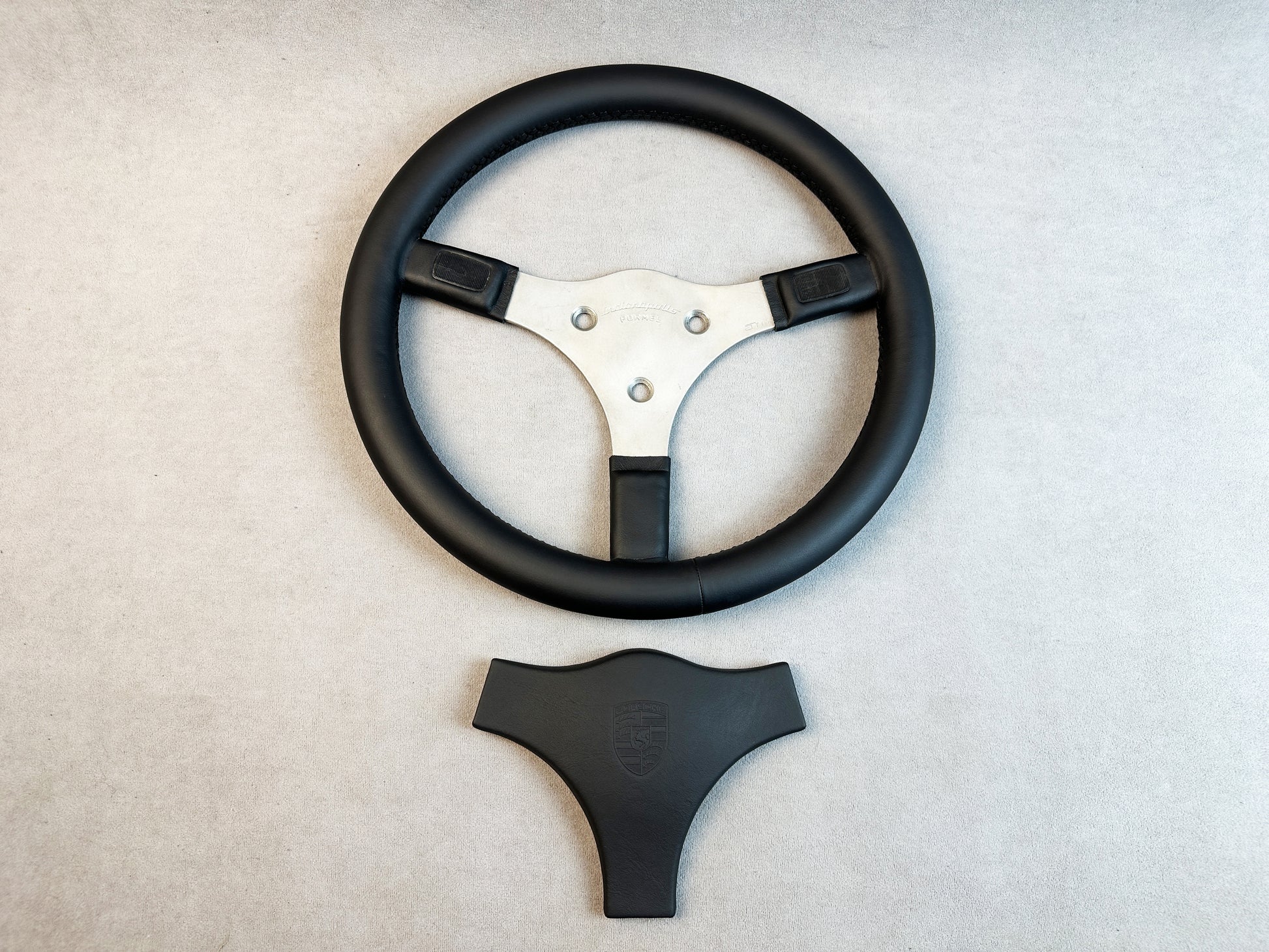Contoured grip design on classic Italvolanti steering wheel