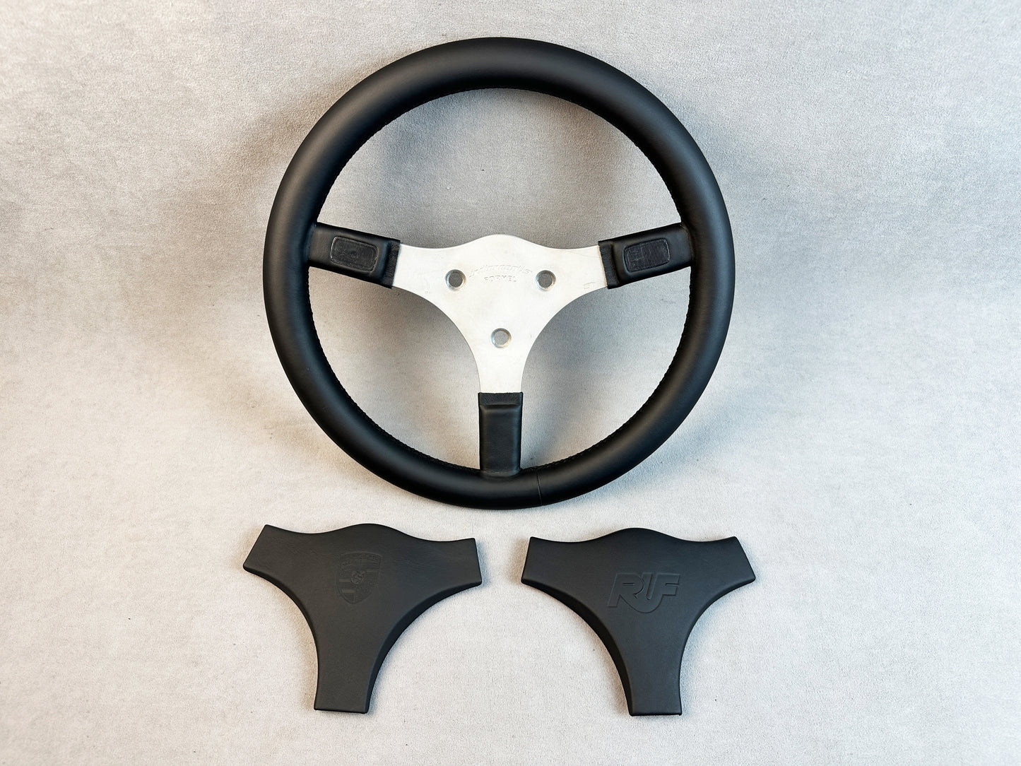 Italvolanti RUF Steering Wheel for Porsche 911 964 930 993 924 944 928 G Series Black Leather