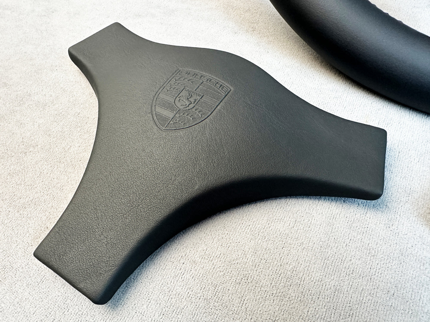 Italvolanti RUF Steering Wheel for Porsche 911 964 930 993 924 944 928 G Series Black Leather