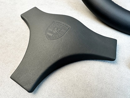 Italvolanti RUF Steering Wheel for Porsche 911 964 930 993 924 944 928 G Series Black Leather