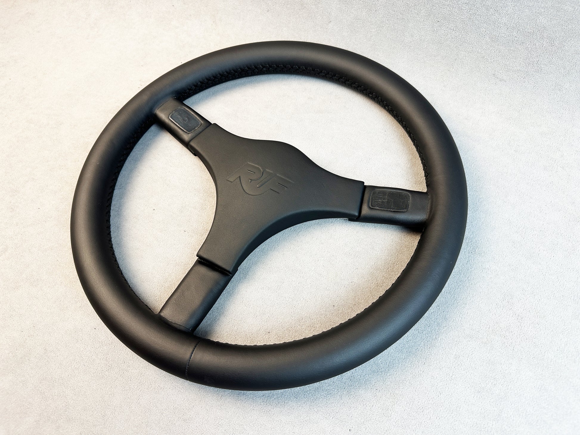 Vintage Italvolanti Porsche steering wheel with classic three-spoke design