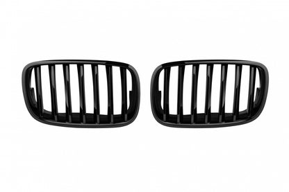 Kidney Grilles Black Lacquer for BMW X5 E70 (2007-2013) X6 E71 (2008-2011)