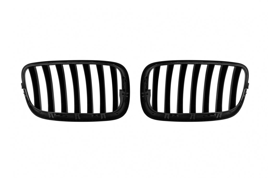 Kidney Grilles Black Lacquer for BMW X5 E70 (2007-2013) X6 E71 (2008-2011)