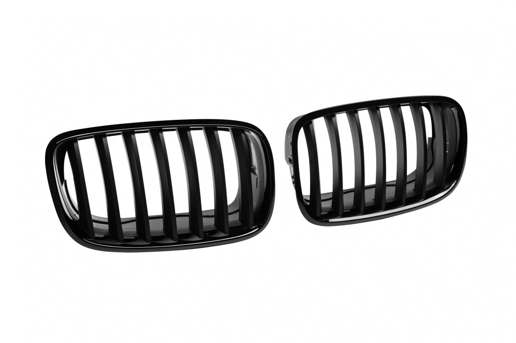 Kidney Grilles Black Lacquer for BMW X5 E70 (2007-2013) X6 E71 (2008-2013)