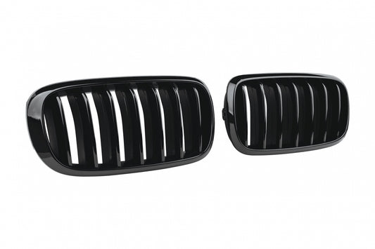 Kidney Grilles Black Lacquer for BMW X5 F15 (2013-2018) X6 F16 (2014-2019)