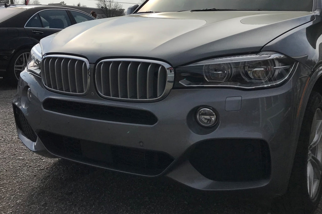 Kidney Grilles Chrome Gray for BMW X5 F15 (2013-2018) X6 F16 (2014-2019)