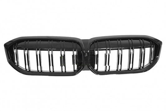 Kidney Grilles Double Stripe M Design Piano Black for BMW 3 Series G20 G21 LCI (2023–2025)