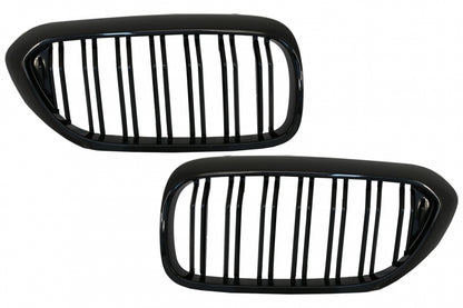 Kidney Grilles Double Stripe M Design Piano Black for BMW 5 Series G30 G31 (2017–2019)