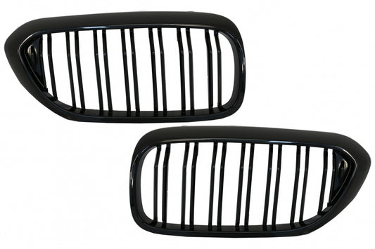 Kidney Grilles Double Stripe M Design Piano Black for BMW 5 Series G30 G31 (2017–2019)