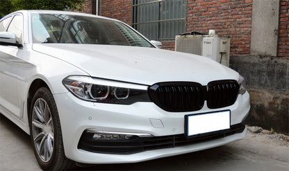 Kidney Grilles Double Stripe M Design Piano Black for BMW 5 Series G30 G31 (2017–2019)
