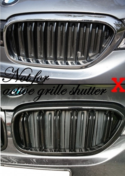 Kidney Grilles Double Stripe M Design Piano Black for BMW 5 Series G30 G31 (2017–2019)