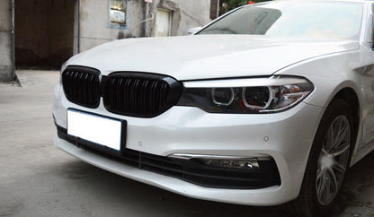 Kidney Grilles Double Stripe M Design Piano Black for BMW 5 Series G30 G31 (2017–2019)