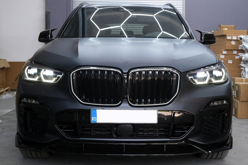 Kidney Grilles Double Stripe M Design Piano Black for BMW X5 G05 (2018-Up)