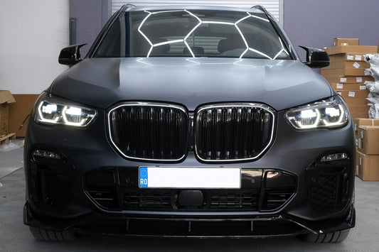 Kidney Grilles Double Stripe M Design Piano Black for BMW X5 G05 (2018-Up)