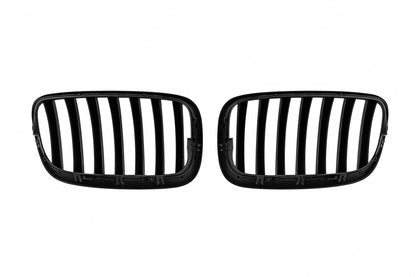 Kidney Grilles Matte Black for BMW X5 E70 (2007-2013) X6 E71 (2008-2011)