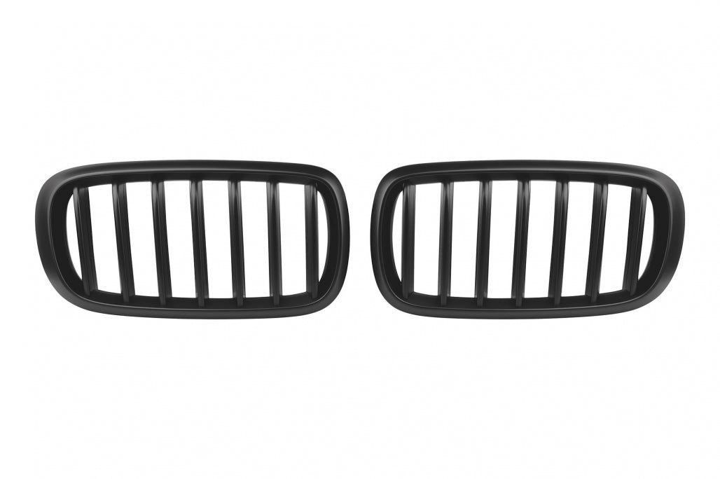 Kidney Grilles Matte Black for BMW X5 F15 (2013-2018) X6 F16 (2014-2019)