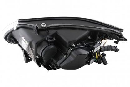 LED Angel Eyes Headlights Black LCI Design for BMW 5 Series E60 E61 (2003–2007)