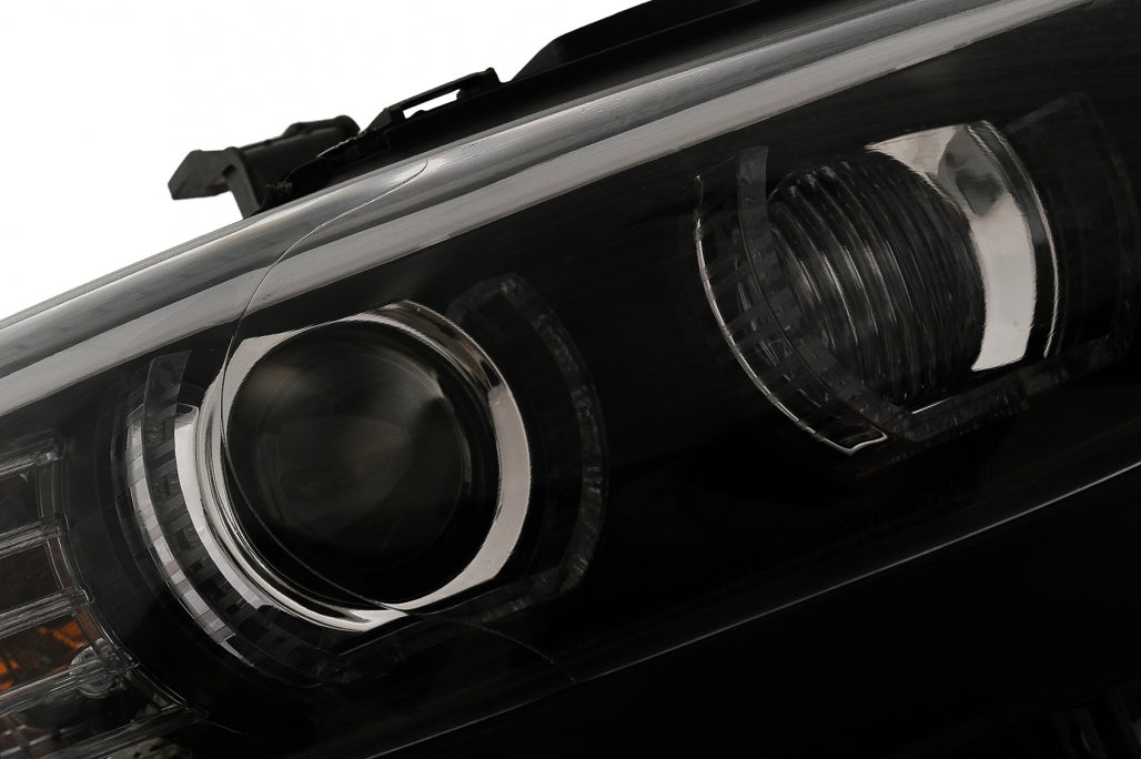 LED Angel Eyes Xenon Headlights Black for BMW 3 Series E92 E93 (2006–2010)