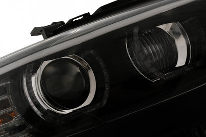 LED Angel Eyes Xenon Headlights Black for BMW 3 Series E92 E93 (2006–2010)