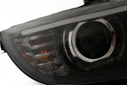 LED Angel Eyes Xenon Headlights Black for BMW 3 Series E92 E93 (2006–2010)