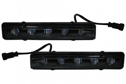 LED DRL Daytime Running Lights G65 Design Black for Mercedes G-Class W463 (1989–2012)