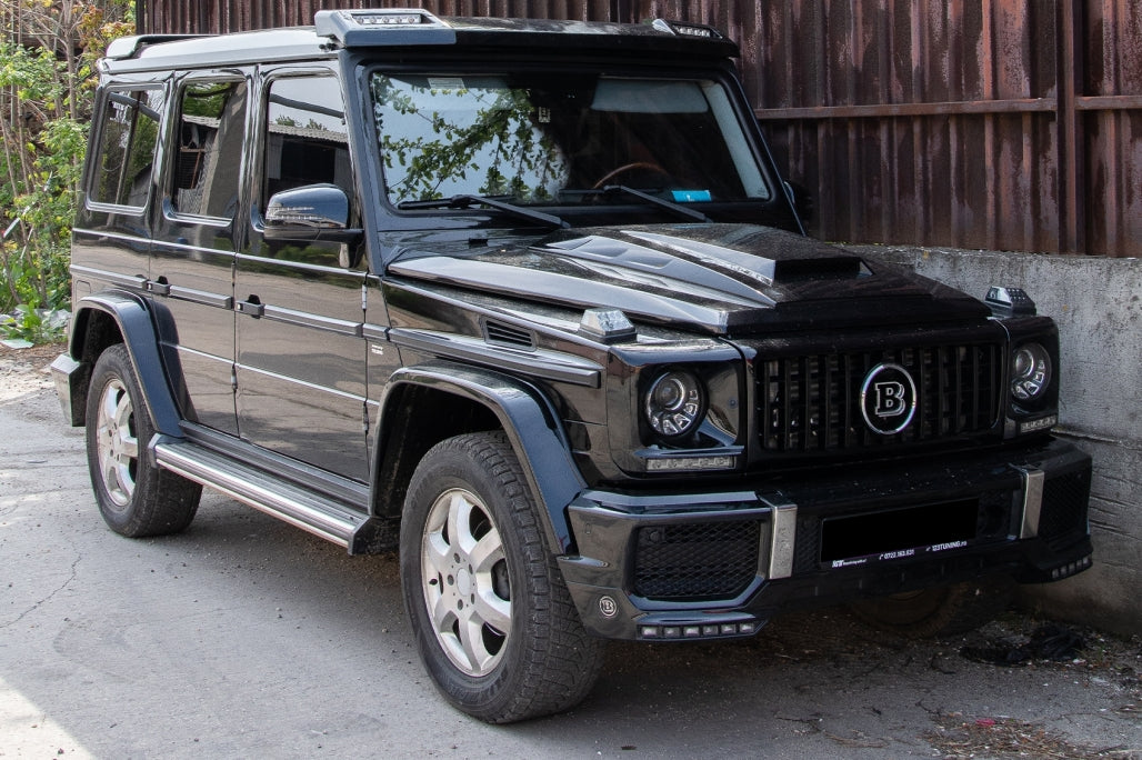 LED DRL Daytime Running Lights G65 Design Black for Mercedes G-Class W463 (1989–2012)