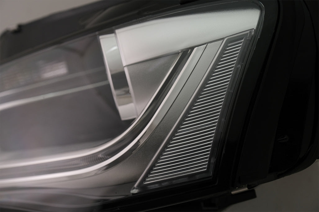 LED DRL Headlights Black for Audi A4 B8.5 Facelift Xenon (2012–2015)