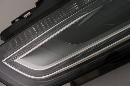 LED DRL Headlights Black for Audi A4 B8.5 Facelift Xenon (2012–2015)