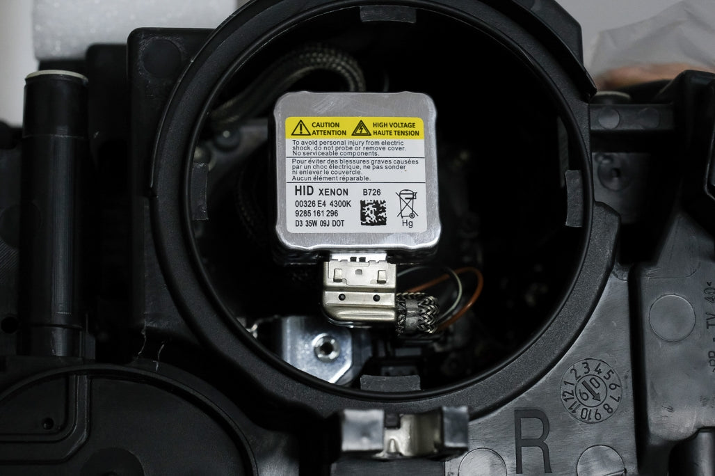 LED DRL Headlights Black for Audi A4 B8 8K Xenon LHD (2009–10.2011)