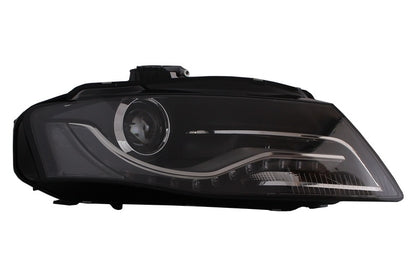 LED DRL Headlights Black for Audi A4 B8 8K (2008–2011) with Daytime Running Lights