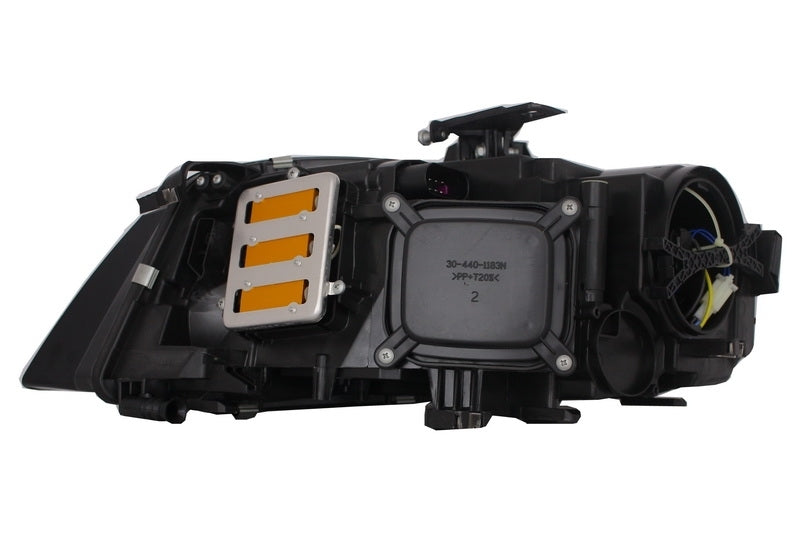 LED DRL Headlights Black for Audi A4 B8 8K (2008–2011) with Daytime Running Lights