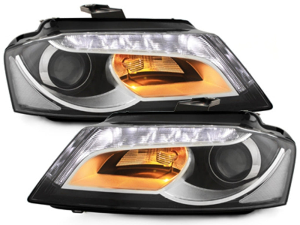 LED DRL Headlights Facelift Design Black for Audi A3 8P / 8P1 / 8PA (2009–2013)