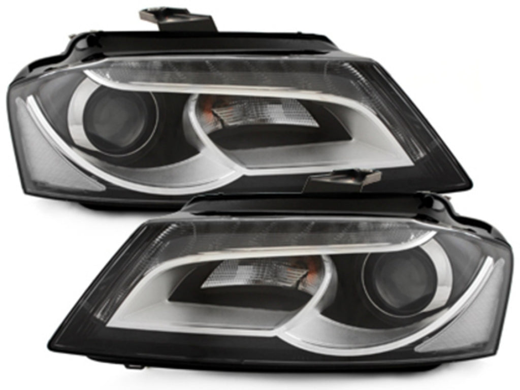 LED DRL Headlights Facelift Design Black for Audi A3 8P / 8P1 / 8PA (2009–2013)