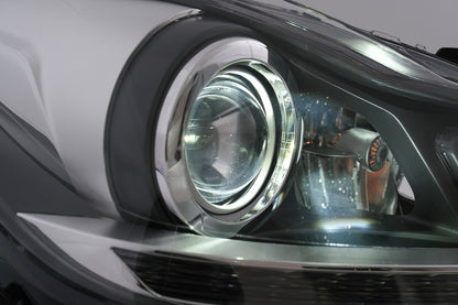 LED DRL Headlights with Dynamic Sequential Turn Signal for Mercedes C-Class W204 S204 Facelift (2011–2014)