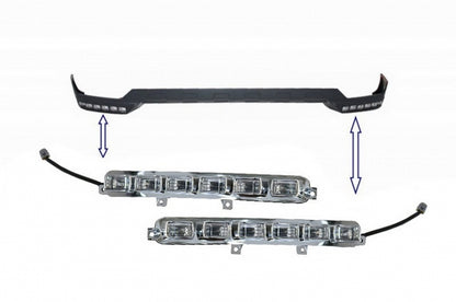 LED DRL Lights for Front Bumper Spoiler Extension for Mercedes G-Class W463 (1989–2017)