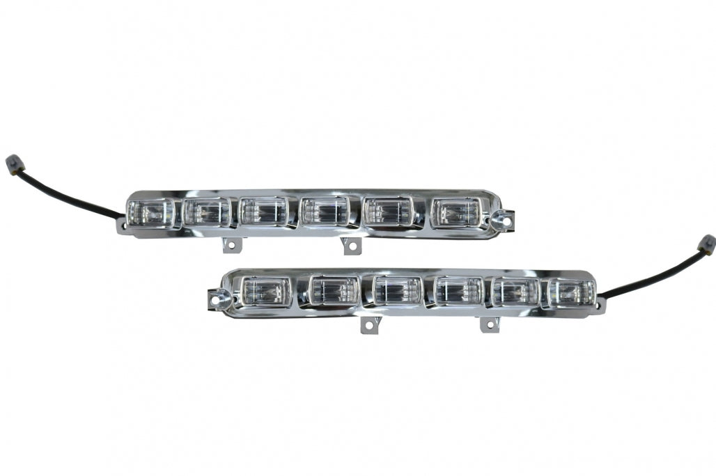 LED DRL Lights for Front Bumper Spoiler Extension for Mercedes G-Class W463 (1989–2017)