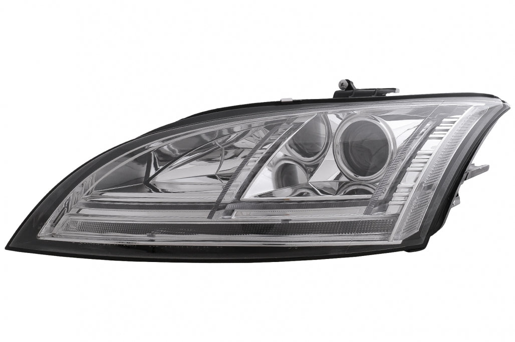 LED DRL Xenon Headlights with Dynamic Sequential Turn Signals for Audi TT 8J (2006–2010) Chrome