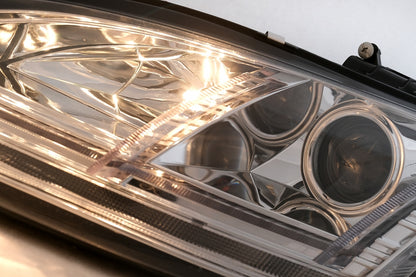 LED DRL Xenon Headlights with Dynamic Sequential Turn Signals for Audi TT 8J (2006–2010) Chrome