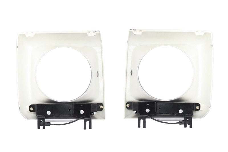 LED Headlights Bi-Xenon Look with DRL Covers for Mercedes G-Class W463 (1989–2012) Black