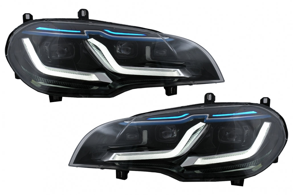 LED Headlights Black Conversion HID to LED for BMW X5 E70 (2007-2014)