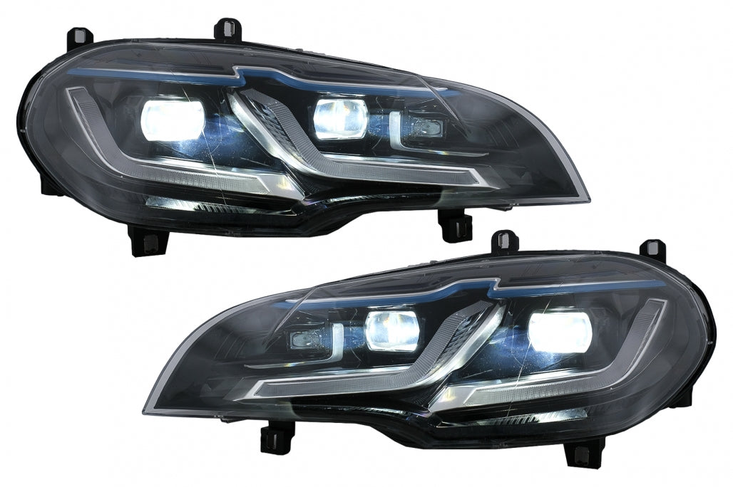 LED Headlights Black Conversion HID to LED for BMW X5 E70 (2007-2014)