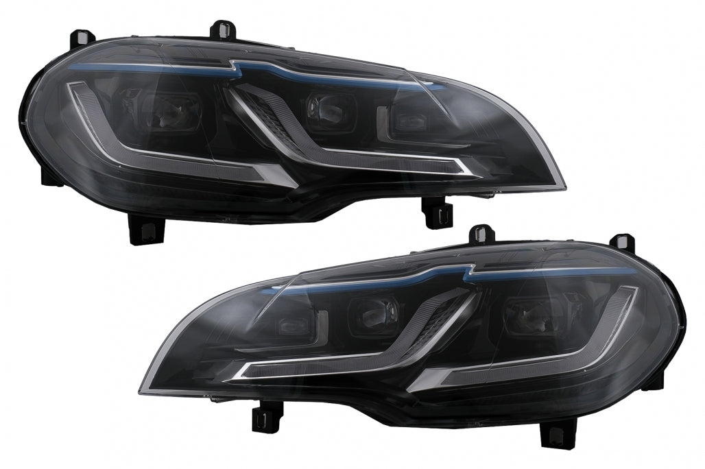 LED Headlights Black Conversion HID to LED for BMW X5 E70 (2007-2014)