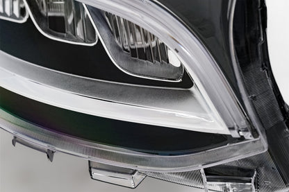LED Headlights Black for Mercedes Sprinter III W907  W910 (2019–2027) for Halogen LHD