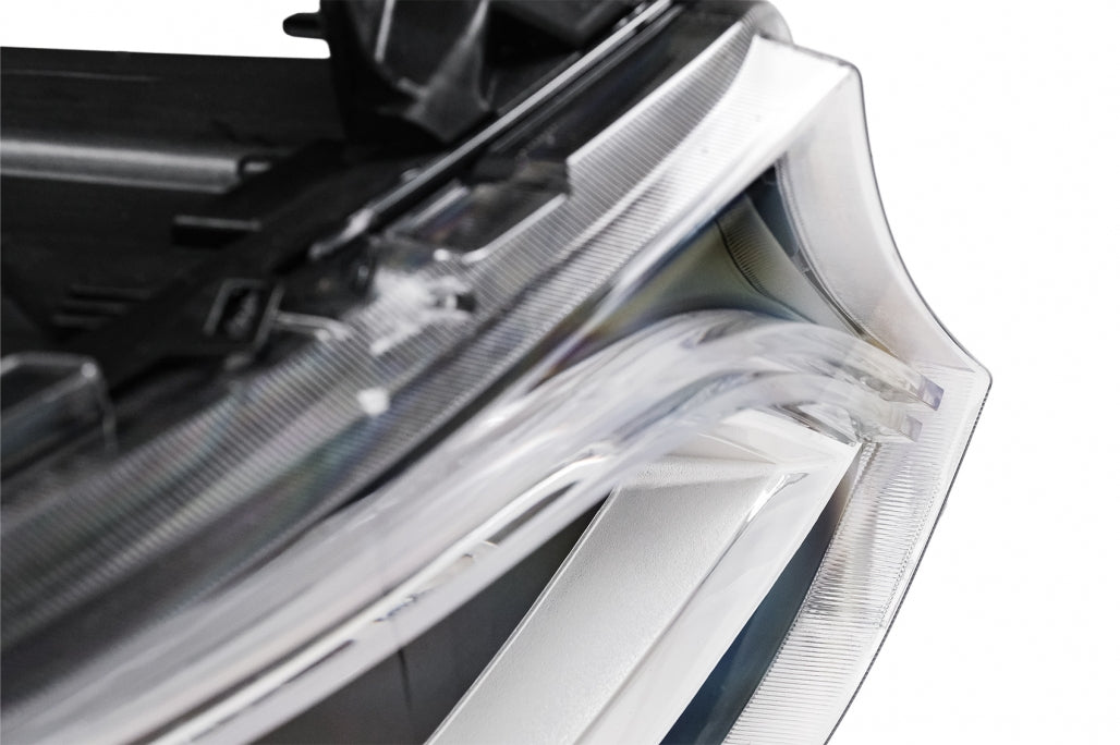 LED Headlights Black for Mercedes Sprinter III W907  W910 (2019–2027) for Halogen LHD
