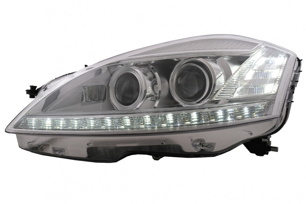 LED Headlights Facelift Look LHD for Mercedes S-Class W221 (2005–2009)