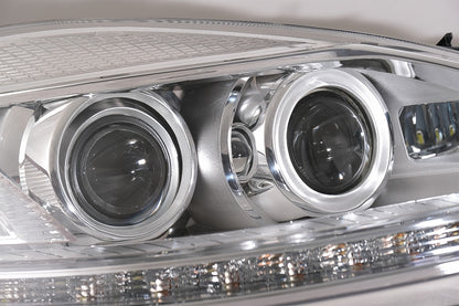 LED Headlights Facelift Look with Sequential Dynamic Turning Lights for Mercedes S-Class W221 (2005–2009) LHD