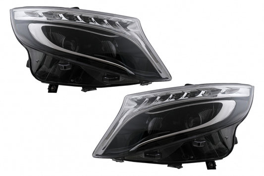 LED Headlights for Mercedes V-Class W447 Vito (2014–2017) Halogen LHD